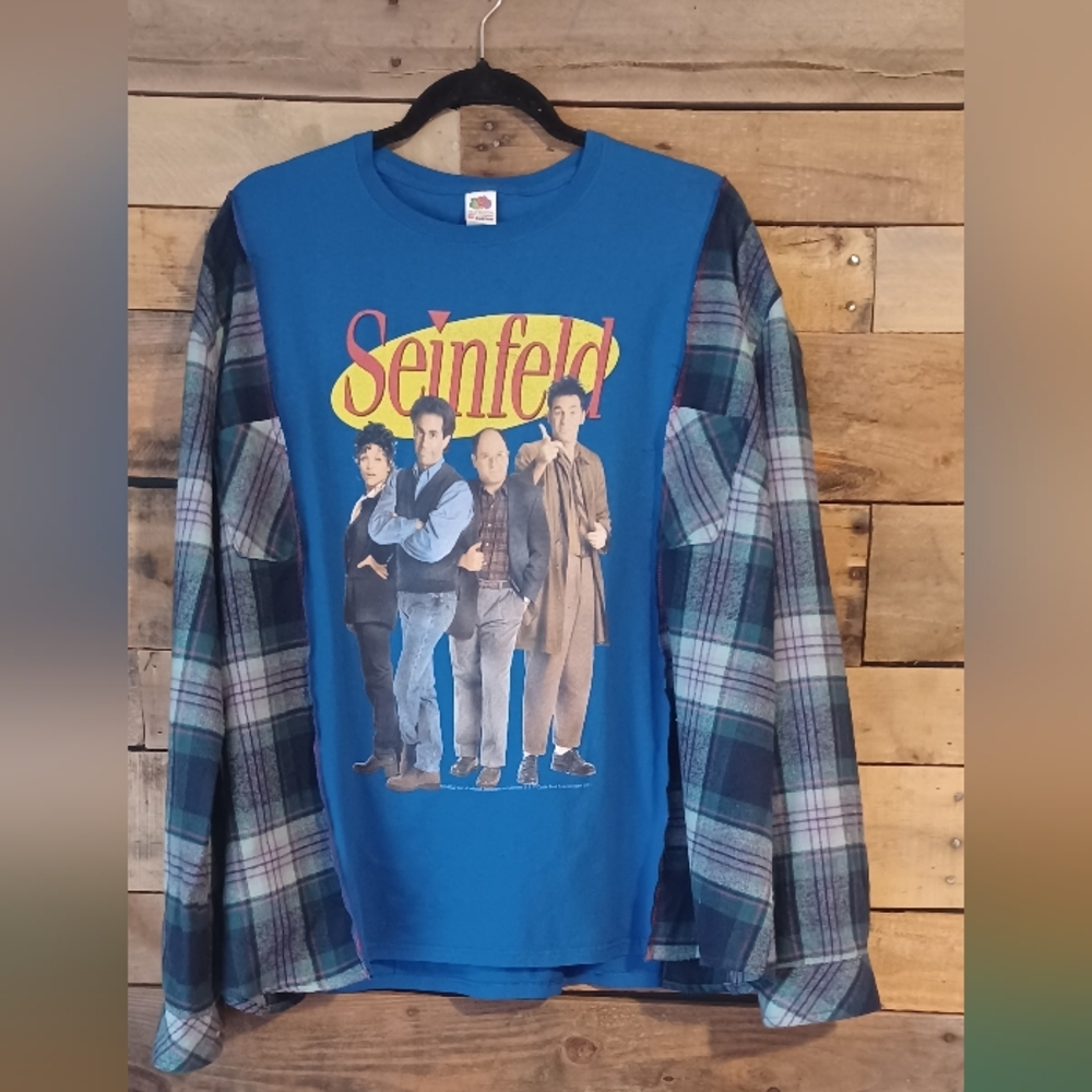 Upcycled Seinfeld Tv Show Graphic Top